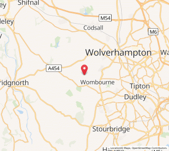 Map of Trysull, EnglandEngland