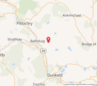 Map of Tulliemet, ScotlandScotland
