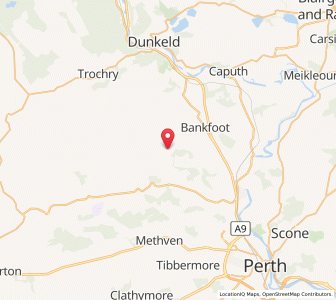 Map of Tullybelton, ScotlandScotland