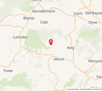 Map of Tullynessle, ScotlandScotland
