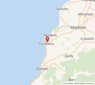 Map of Turnberry, ScotlandScotland