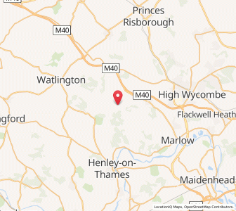 Map of Turville, EnglandEngland