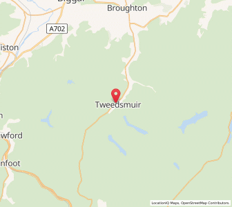 Map of Tweedsmuir, ScotlandScotland