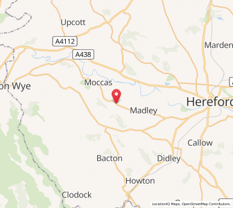 Map of Tyberton, EnglandEngland