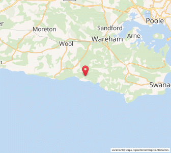 Map of Tyneham, EnglandEngland