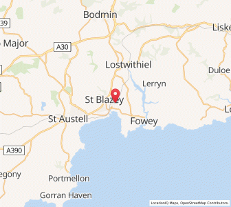 Map of Tywardreath, EnglandEngland