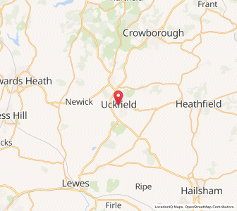 Map of Uckfield, EnglandEngland