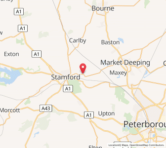 Map of Uffington, EnglandEngland