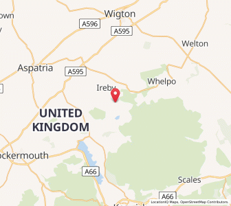 Map of Uldale, EnglandEngland