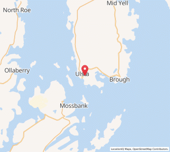 Map of Ulsta, ScotlandScotland