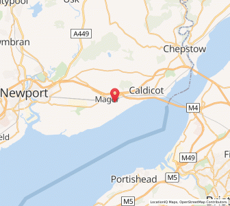 Map of Undy, WalesWales