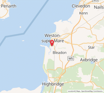 Map of Uphill, EnglandEngland