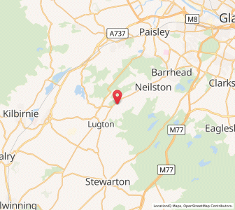 Map of Uplawmoor, ScotlandScotland