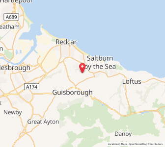 Map of Upleatham, EnglandEngland