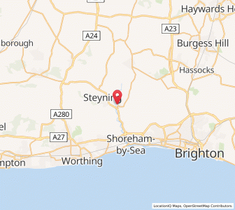Map of Upper Beeding, EnglandEngland