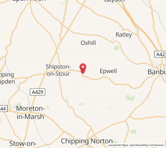 Map of Upper Brailes, EnglandEngland