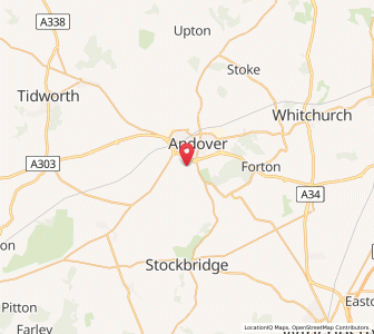 Map of Upper Clatford, EnglandEngland