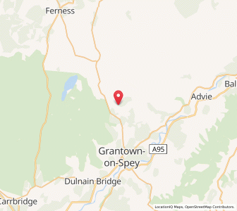 Map of Upper Derraid, ScotlandScotland