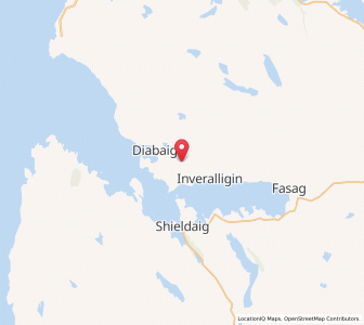 Map of Upper Diabaig, ScotlandScotland