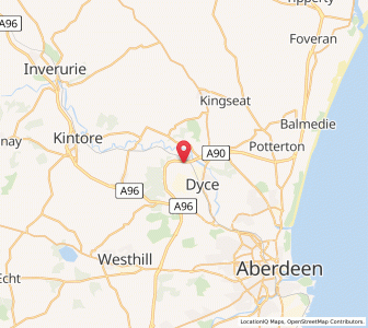 Map of Upper Kirkton, ScotlandScotland