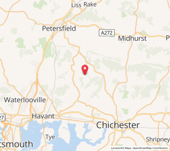 Map of Upper Marden, EnglandEngland