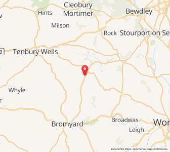 Map of Upper Sapey, EnglandEngland