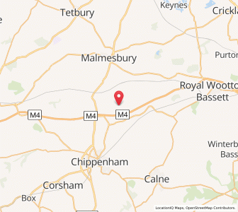 Map of Upper Seagry, EnglandEngland