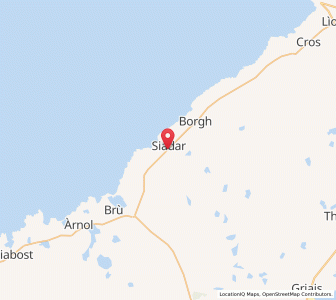 Map of Upper Shader, ScotlandScotland