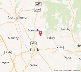 Map of Upsall, EnglandEngland