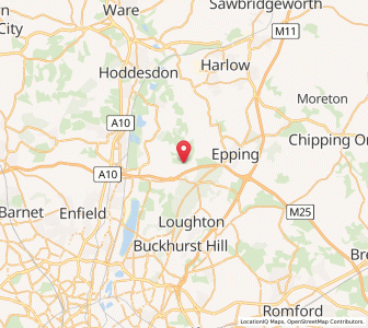 Map of Upshire, EnglandEngland