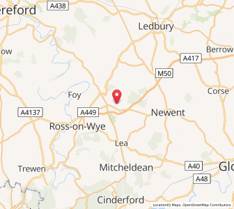 Map of Upton Bishop, EnglandEngland