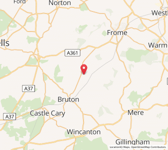 Map of Upton Noble, EnglandEngland