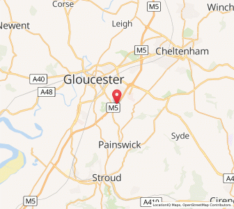 Map of Upton St Leonards, EnglandEngland