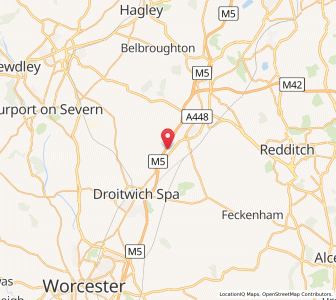 Map of Upton Warren, EnglandEngland