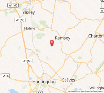 Map of Upwood, EnglandEngland