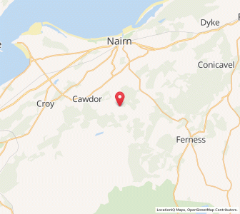 Map of Urchany, ScotlandScotland