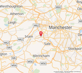 Map of Urmston, EnglandEngland
