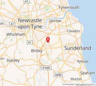 Map of Usworth, EnglandEngland