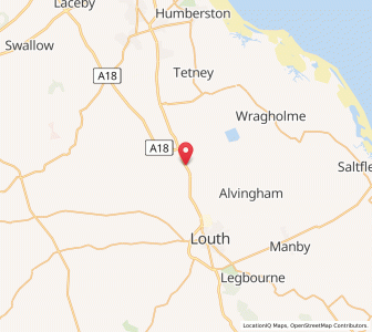 Map of Utterby, EnglandEngland