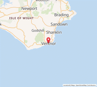 Map of Ventnor, EnglandEngland