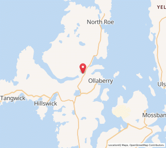 Map of Voe, ScotlandScotland