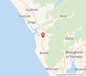 Map of Waberthwaite, EnglandEngland