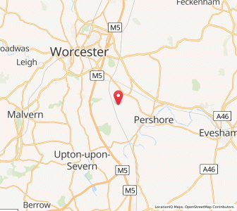 Map of Wadborough, EnglandEngland