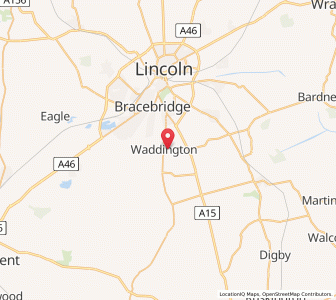Map of Waddington, EnglandEngland