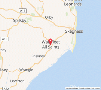 Map of Wainfleet All Saints, EnglandEngland