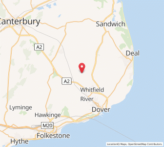 Map of Waldershare, EnglandEngland