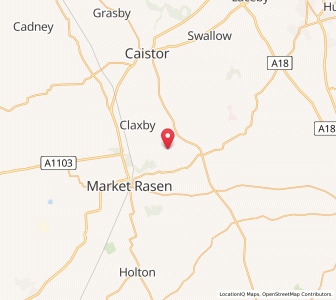 Map of Walesby, EnglandEngland