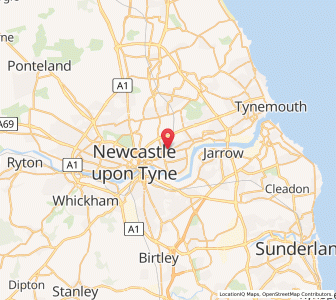 Map of Walker Gate, EnglandEngland