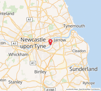 Map of Walker, EnglandEngland