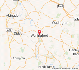 Map of Wallingford, EnglandEngland